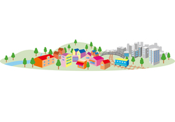 reside inのイラスト